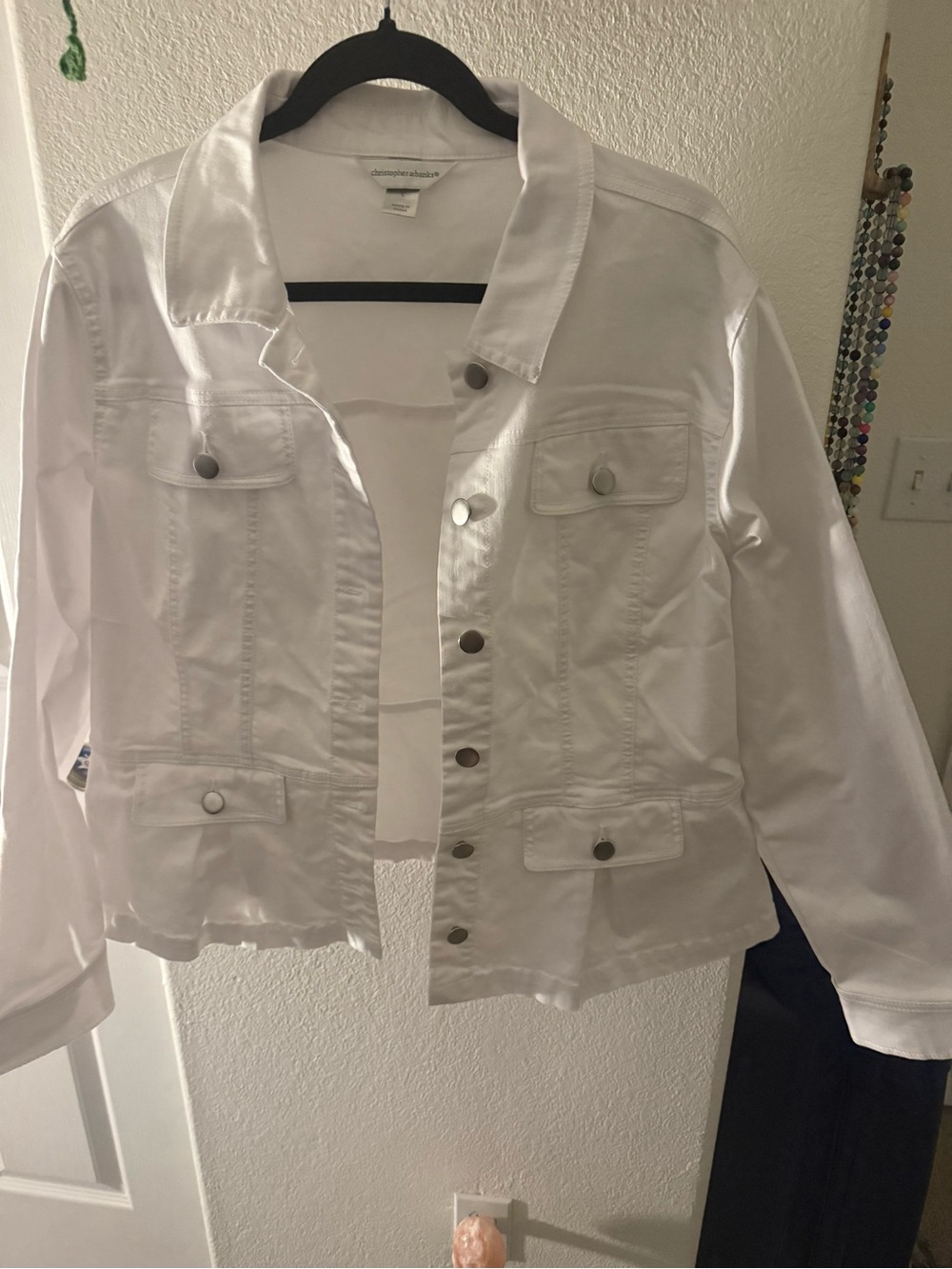 Christopher & Banks White Denim Jacket